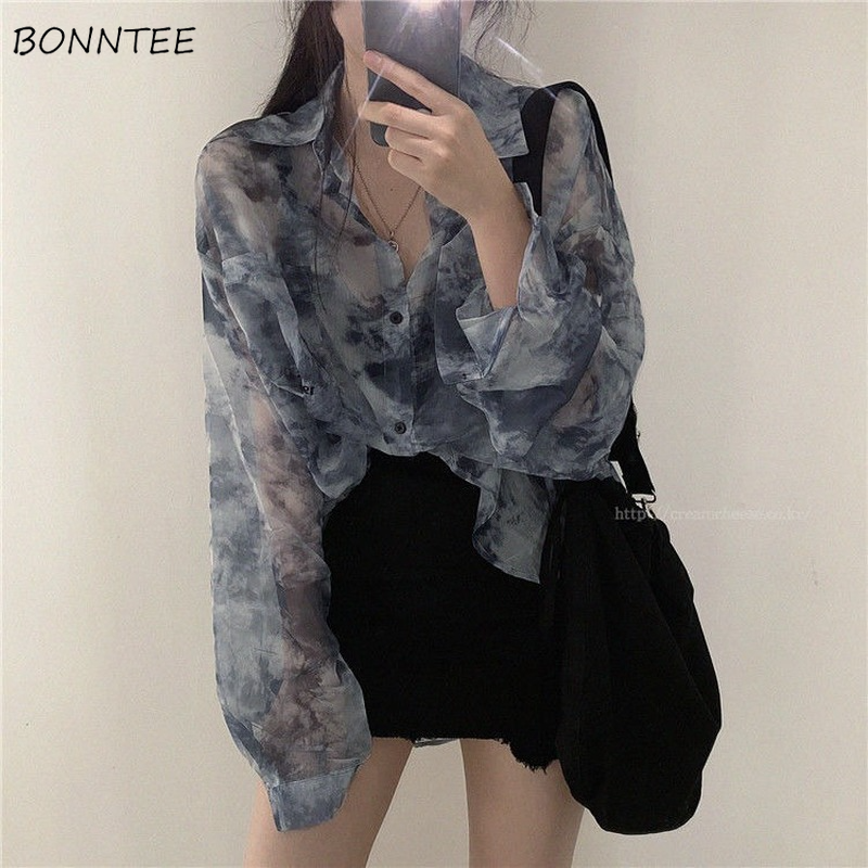 Shirts Women Fashion Tie Dye H - Summer Goth Clothing avaliação e preço