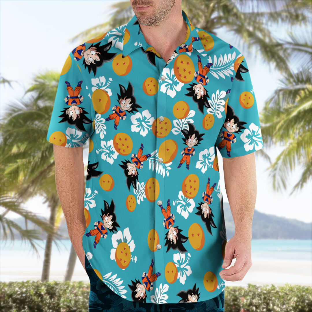 2026 Goku Dragon Ball Hawaiian - Summer Vibes Clothing Men avaliação e preço