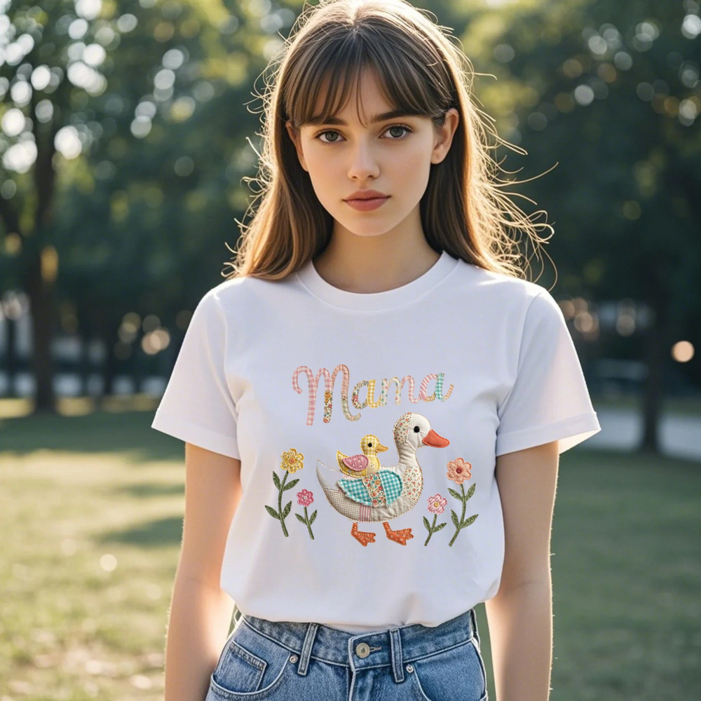 Women Summer Mama Duck Patchwo - Summer Duck Clothing avaliação e preço