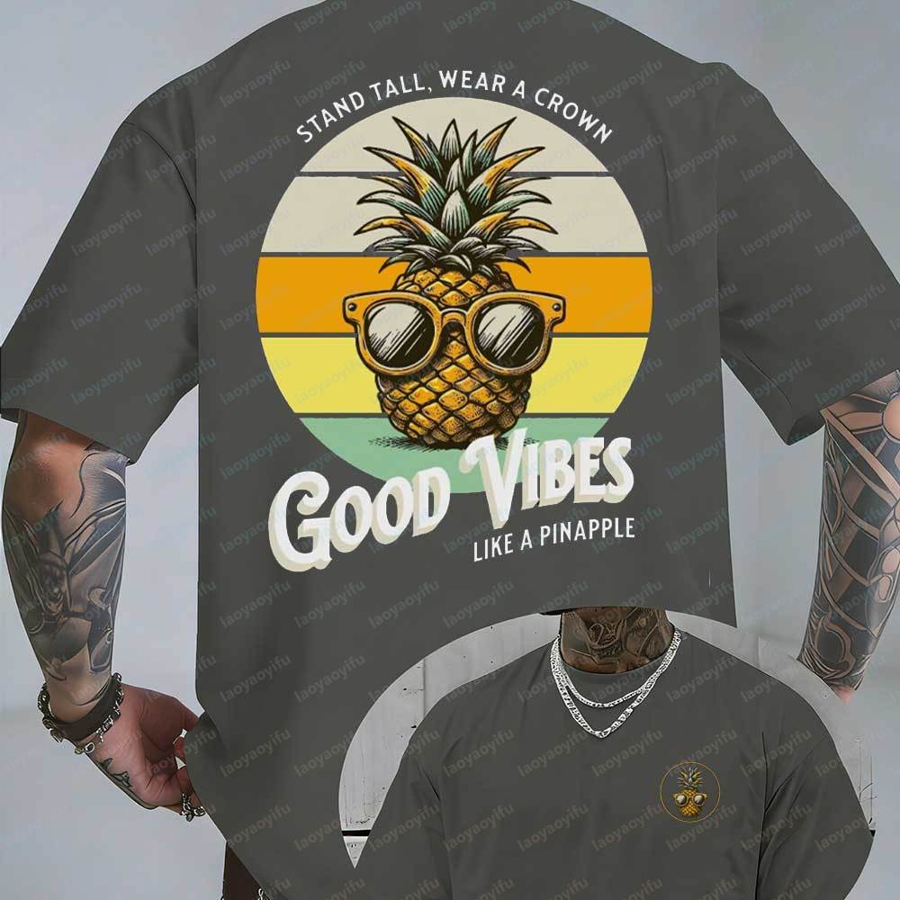 Men's Retro Summer Graphic T-S - Summer Vibes Clothing Men avaliação e preço