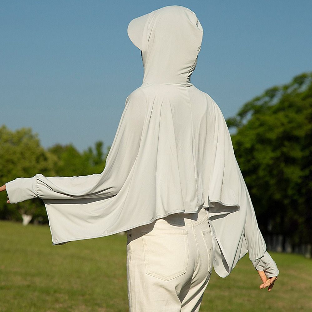 Ice Silk Sunscreen Shawl Long  - Summer Uv Clothing avaliação e preço