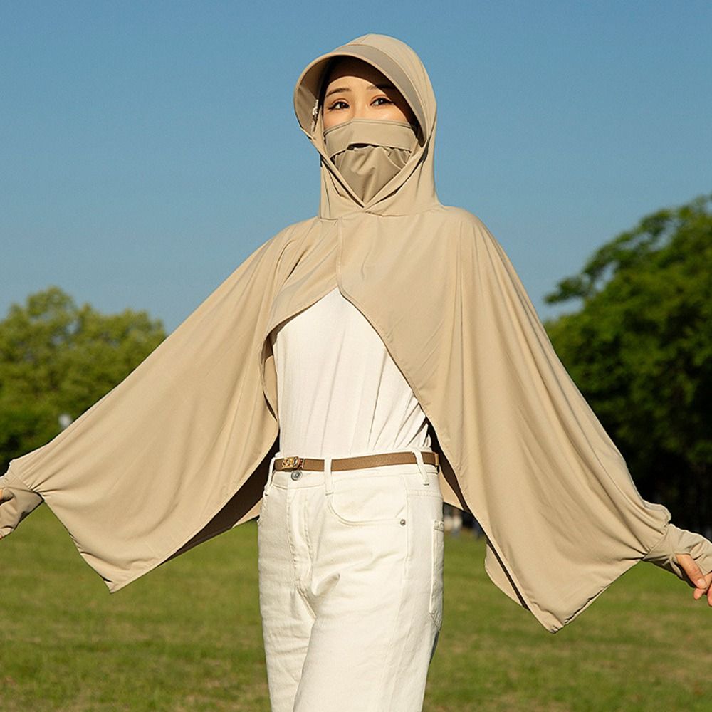 Ice Silk Sunscreen Shawl Long  - Summer Uv Clothing avaliação e preço