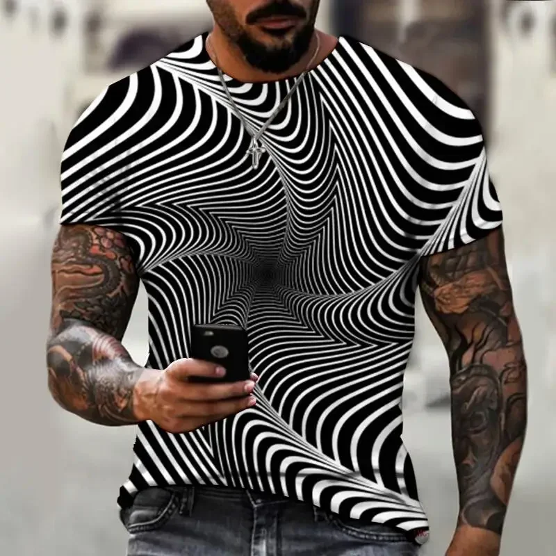 Men's 3D printed T-shirt, over - Summer Clothing Affordable avaliação e preço