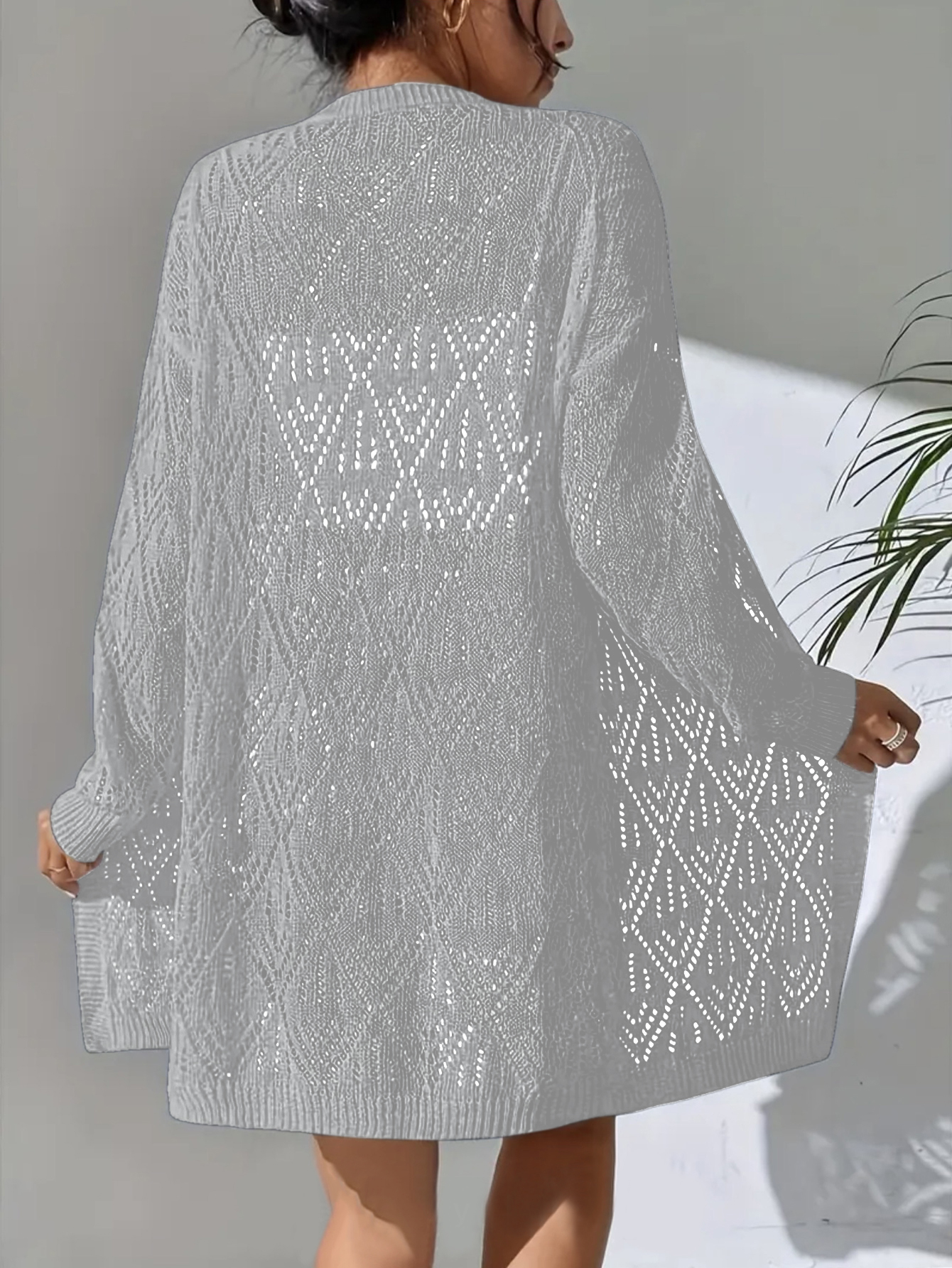 plus Size Open Cardigan Loose  - Summer Clothing Juniors avaliação e preço