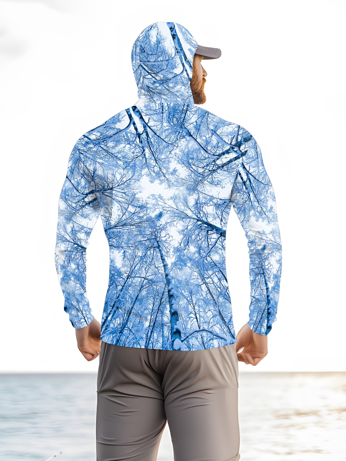 Fishing hooded sweatshirt men' - Summer Clothing Mens avaliação e preço
