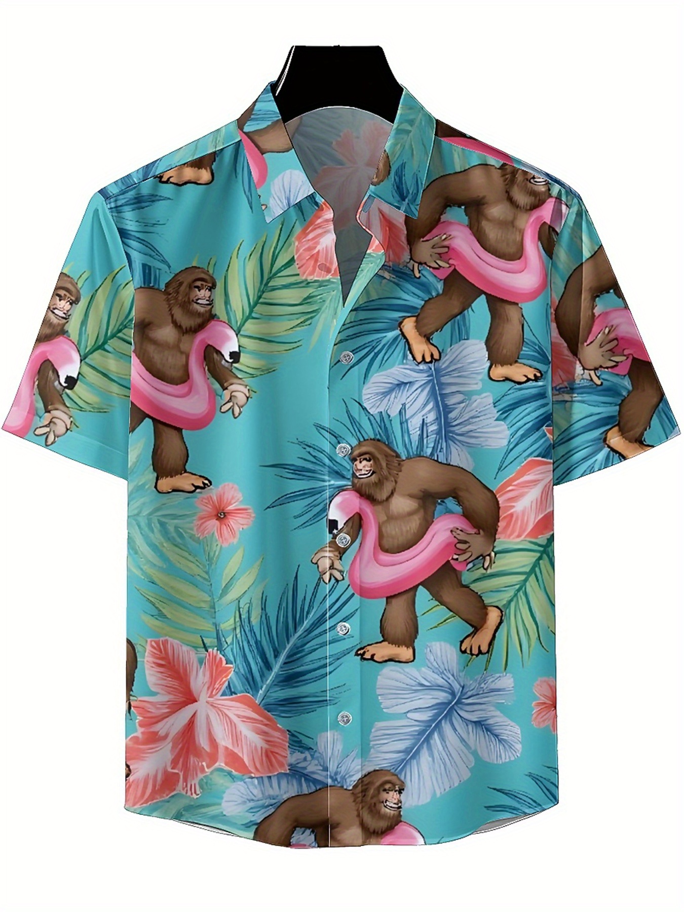 Men's Plus Size Hawaiian Shirt - Summer Clothing Patterns avaliação e preço