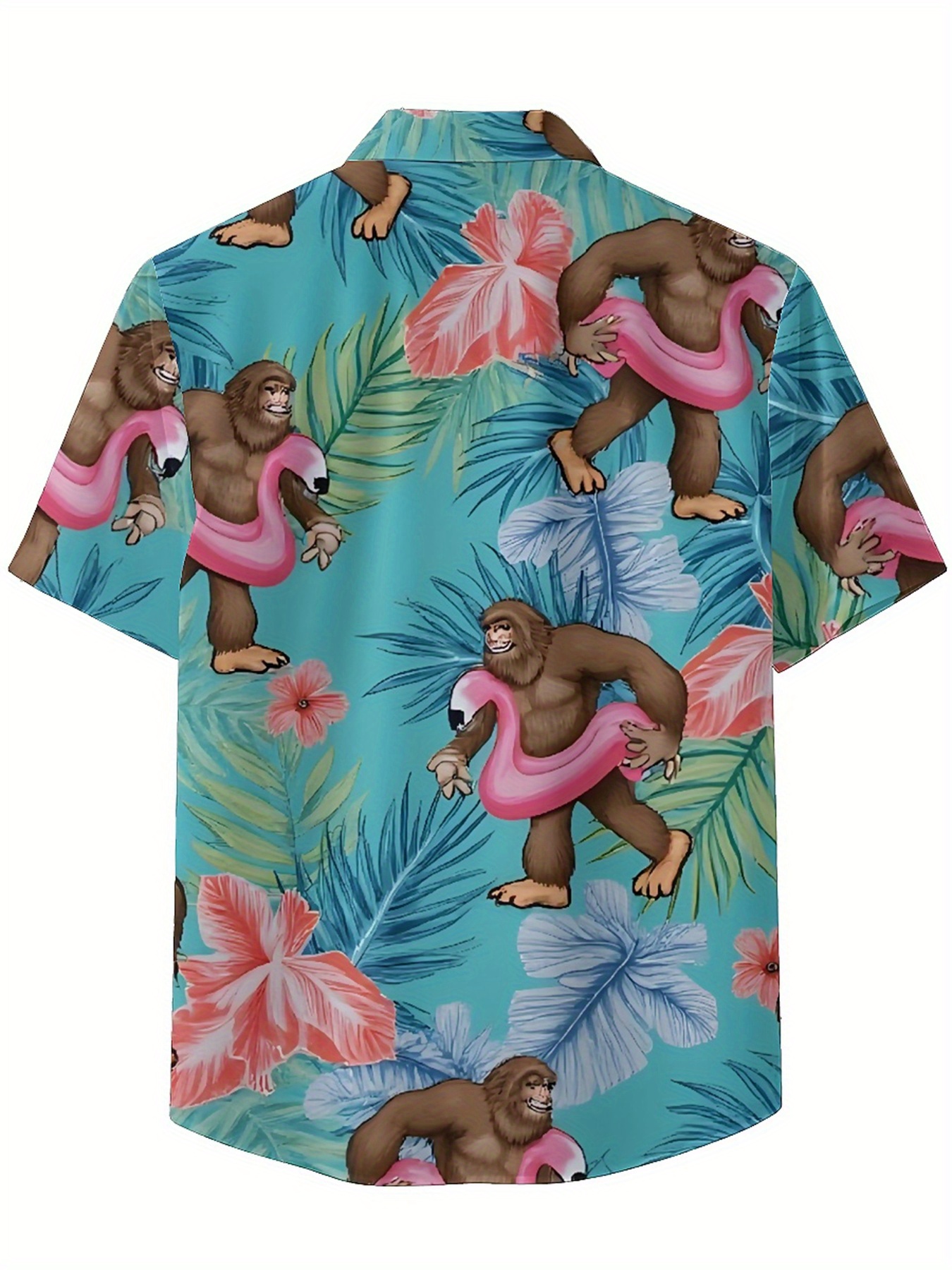 Men's Plus Size Hawaiian Shirt - Summer Clothing Patterns avaliação e preço
