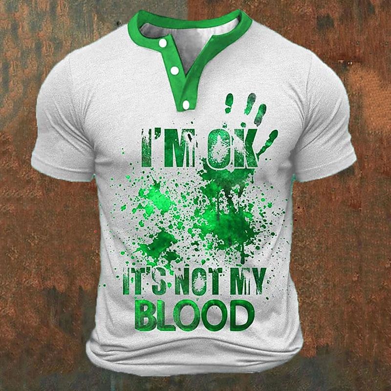 Funny 3D Letter Print Men's He - Summer Clothes Fashion avaliação e preço