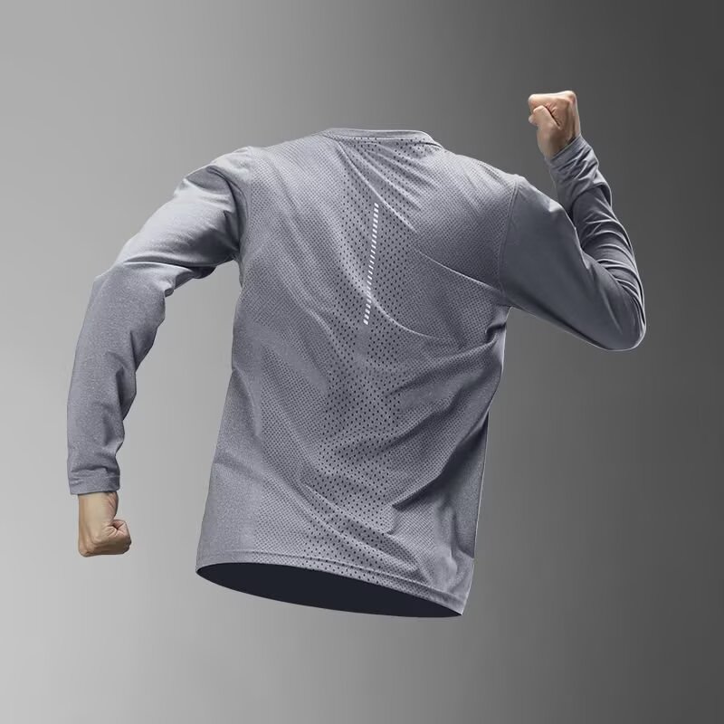 Men's Long Sleeve Quick-Dry Sp - Summer Clothing Mens avaliação e preço