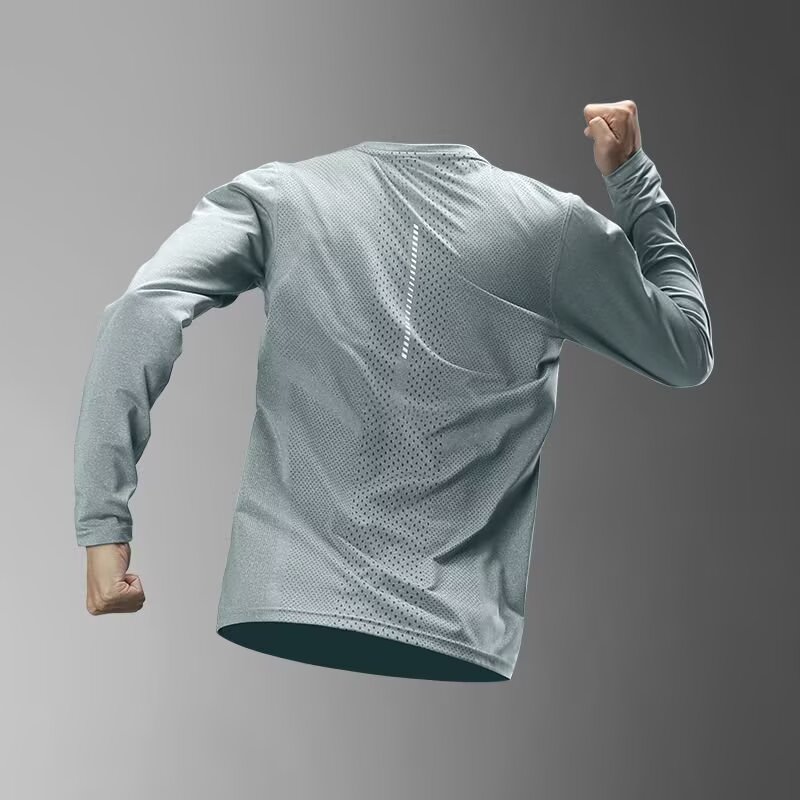 Men's Long Sleeve Quick-Dry Sp - Summer Clothing Mens avaliação e preço
