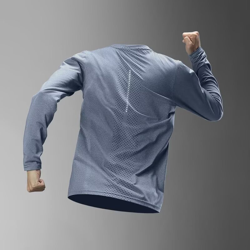 Men's Long Sleeve Quick-Dry Sp - Summer Clothing Mens avaliação e preço