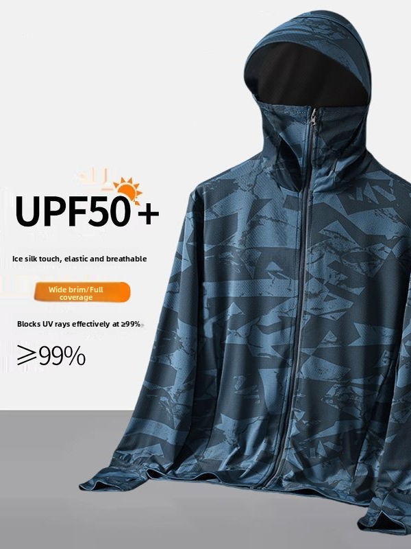 Men's Camouflage Ice Silk Sun  - Summer Uv Clothing avaliação e preço