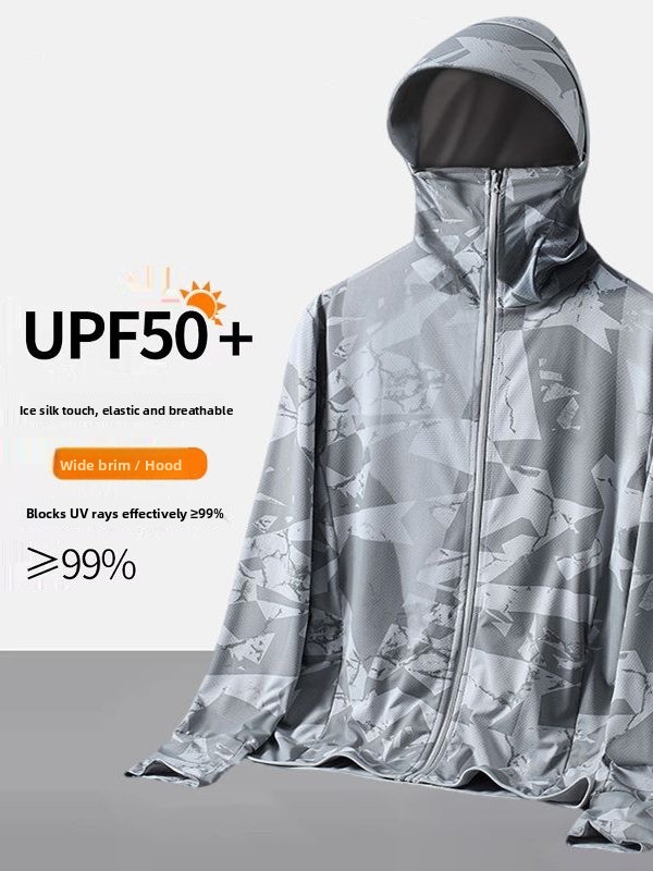 Men's Camouflage Ice Silk Sun  - Summer Uv Clothing avaliação e preço