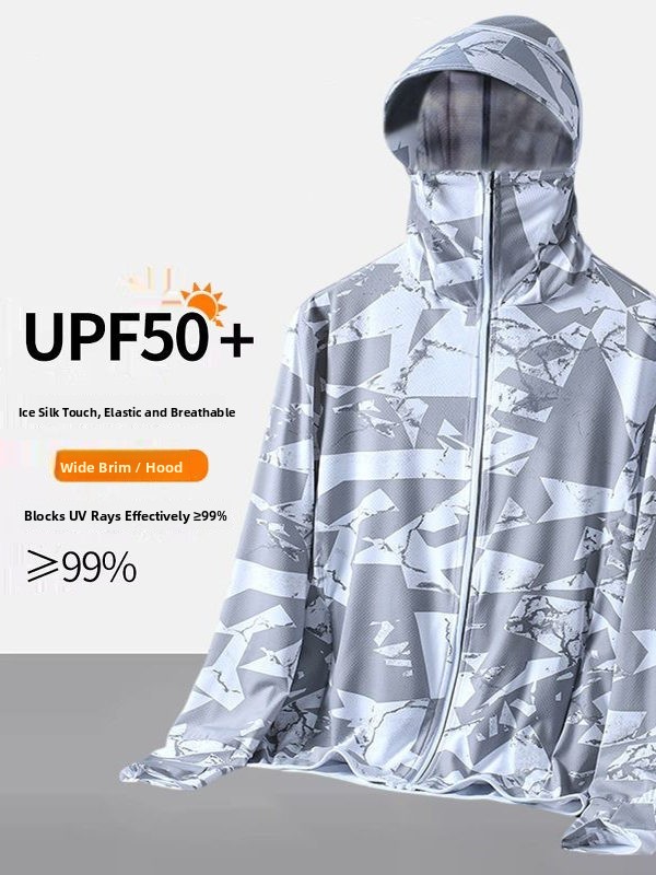 Men's Camouflage Ice Silk Sun  - Summer Uv Clothing avaliação e preço