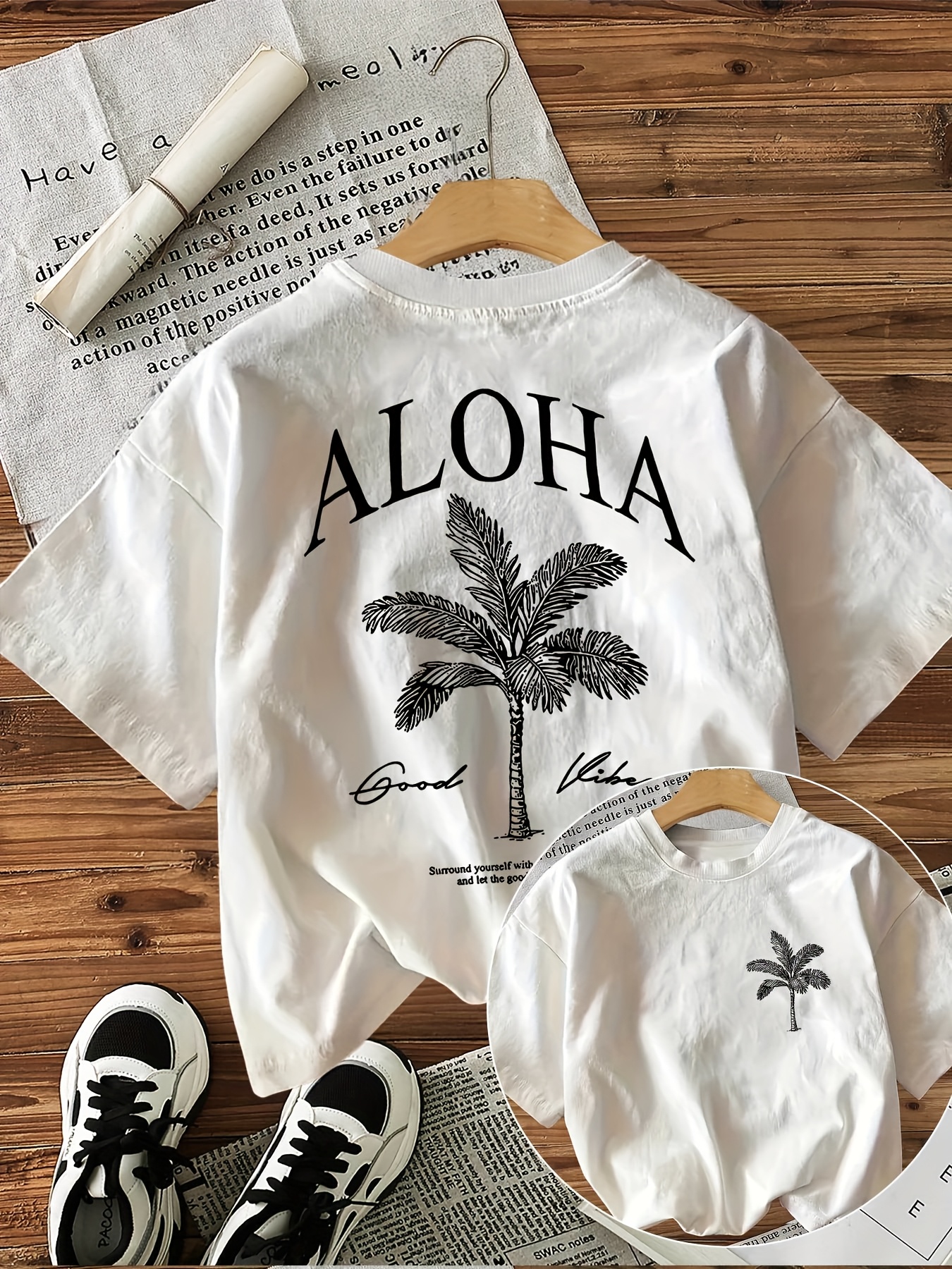 Women's Aloha Good Vibes Graph - Summer Clothing Vibes avaliação e preço