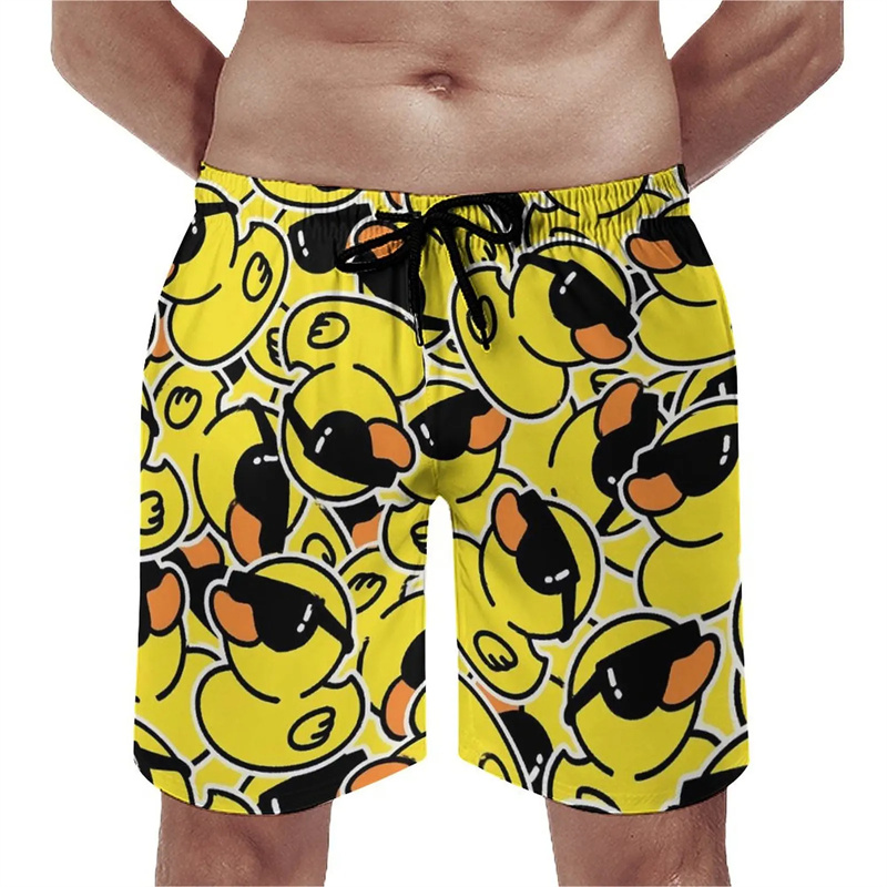 Funny Duck 3D Printed Beach Sh - Summer Duck Clothing avaliação e preço