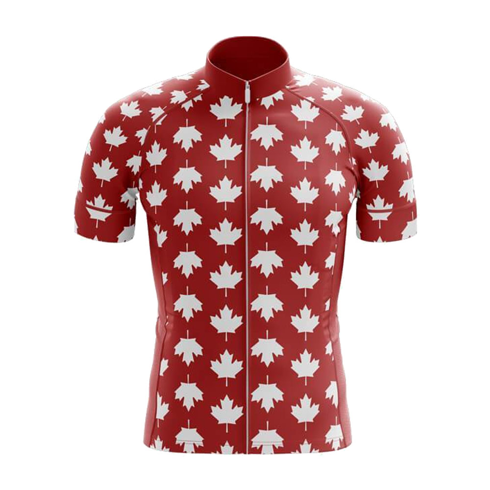 Canada Cycling Jersey Set for  - Summer Clothing Canada avaliação e preço