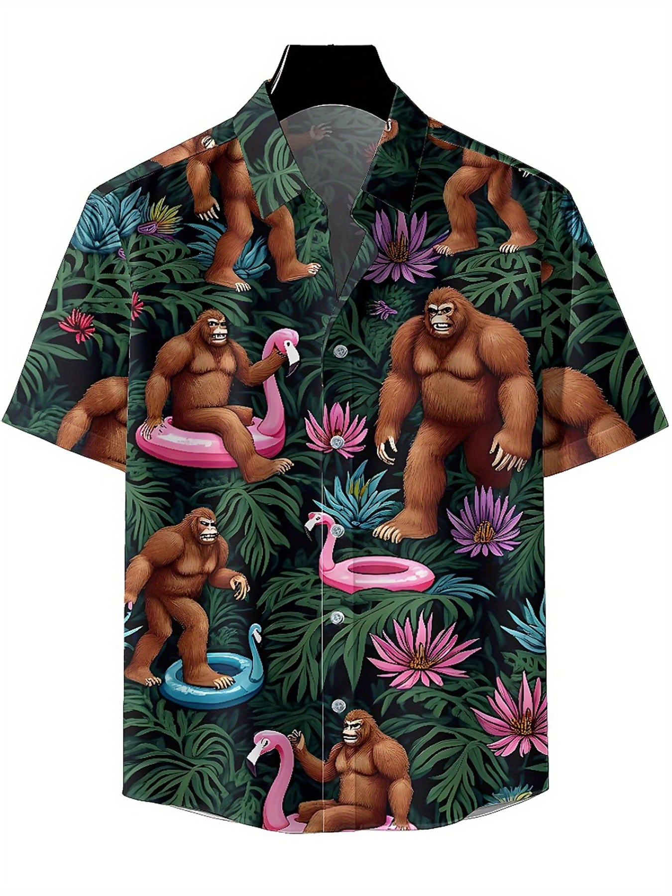 Men's Plus Size Hawaiian Shirt - Summer Clothing Patterns avaliação e preço