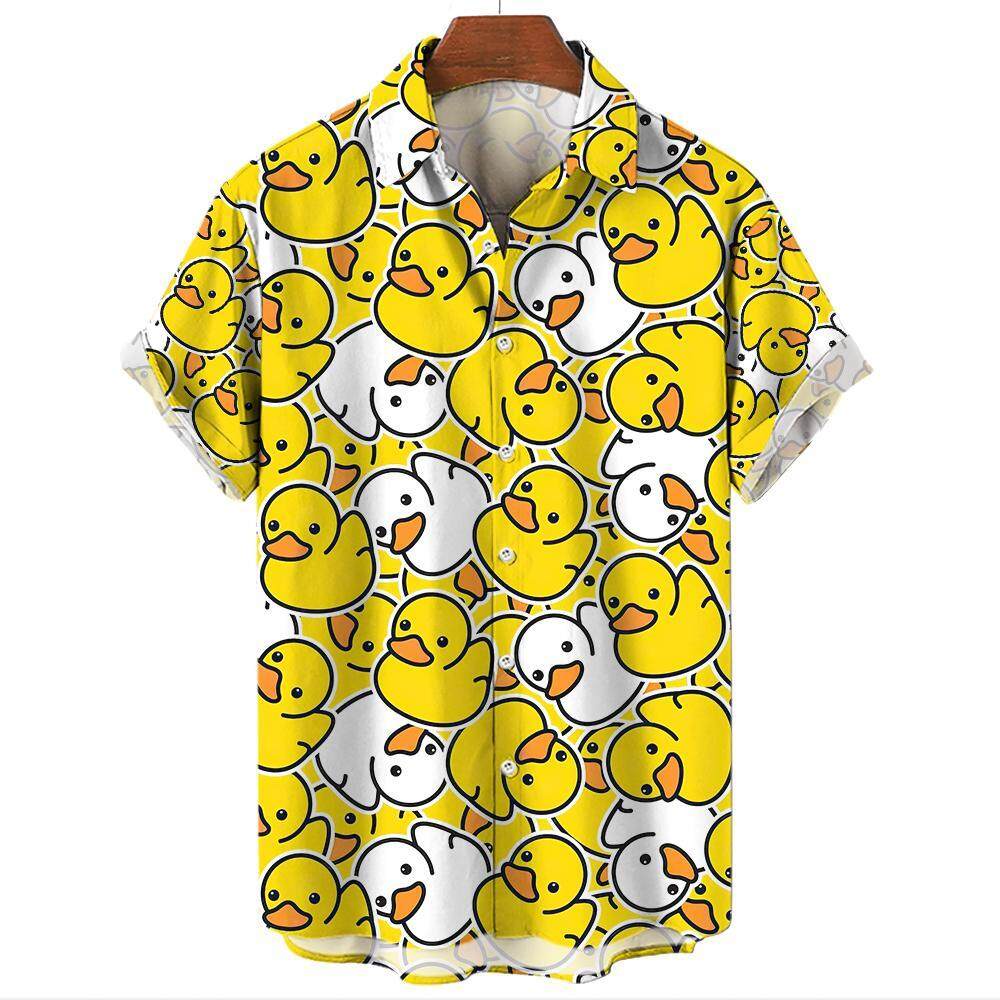 Funny Men's Shirts For Men 3d  - Summer Duck Clothing avaliação e preço