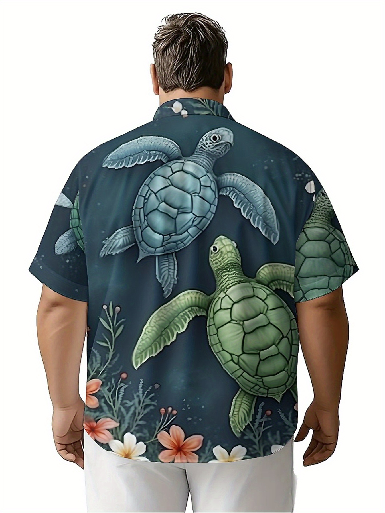 Men's Plus Size Hawaiian Shirt - Summer Clothing Patterns avaliação e preço