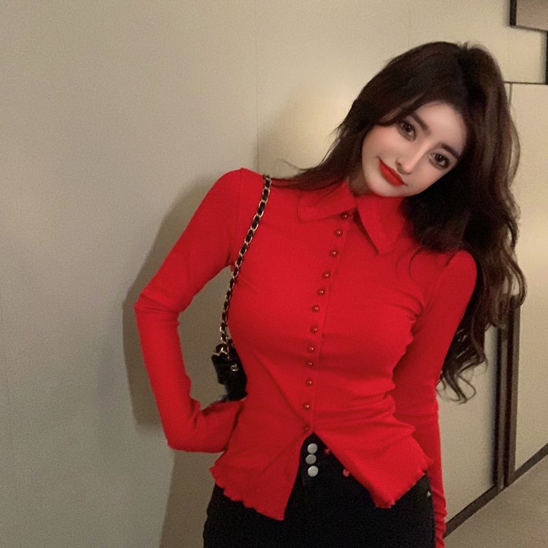 Shirts Women Skinny Elegant Si - Summer Clothing Aesthetic avaliação e preço