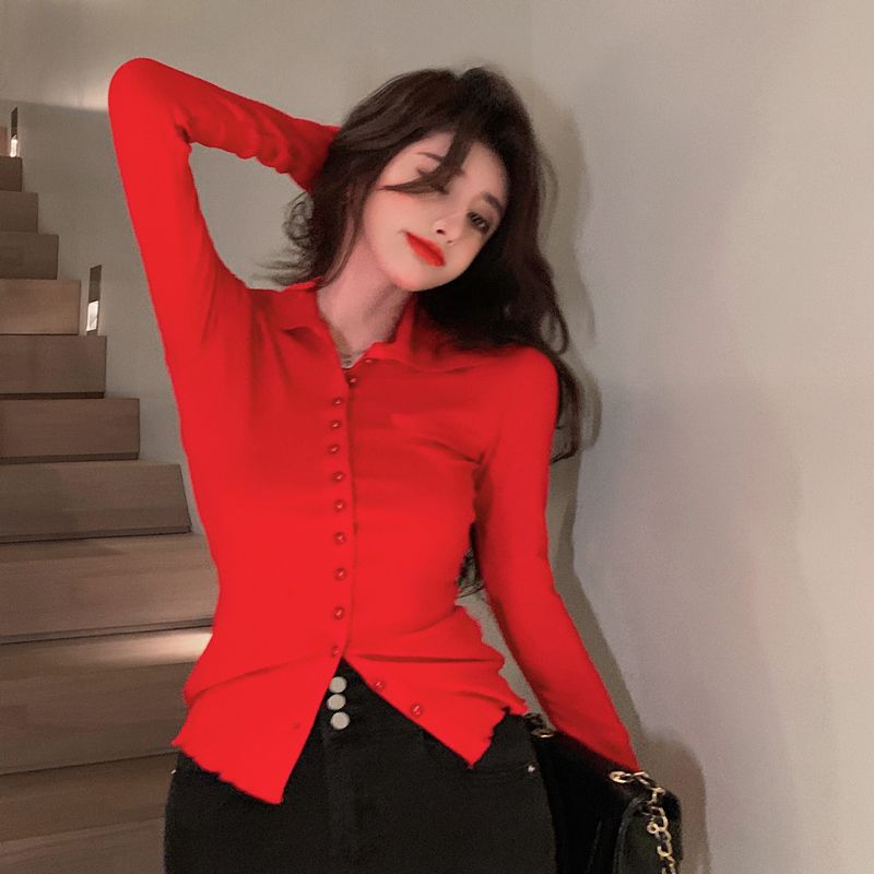 Shirts Women Skinny Elegant Si - Summer Clothing Aesthetic avaliação e preço