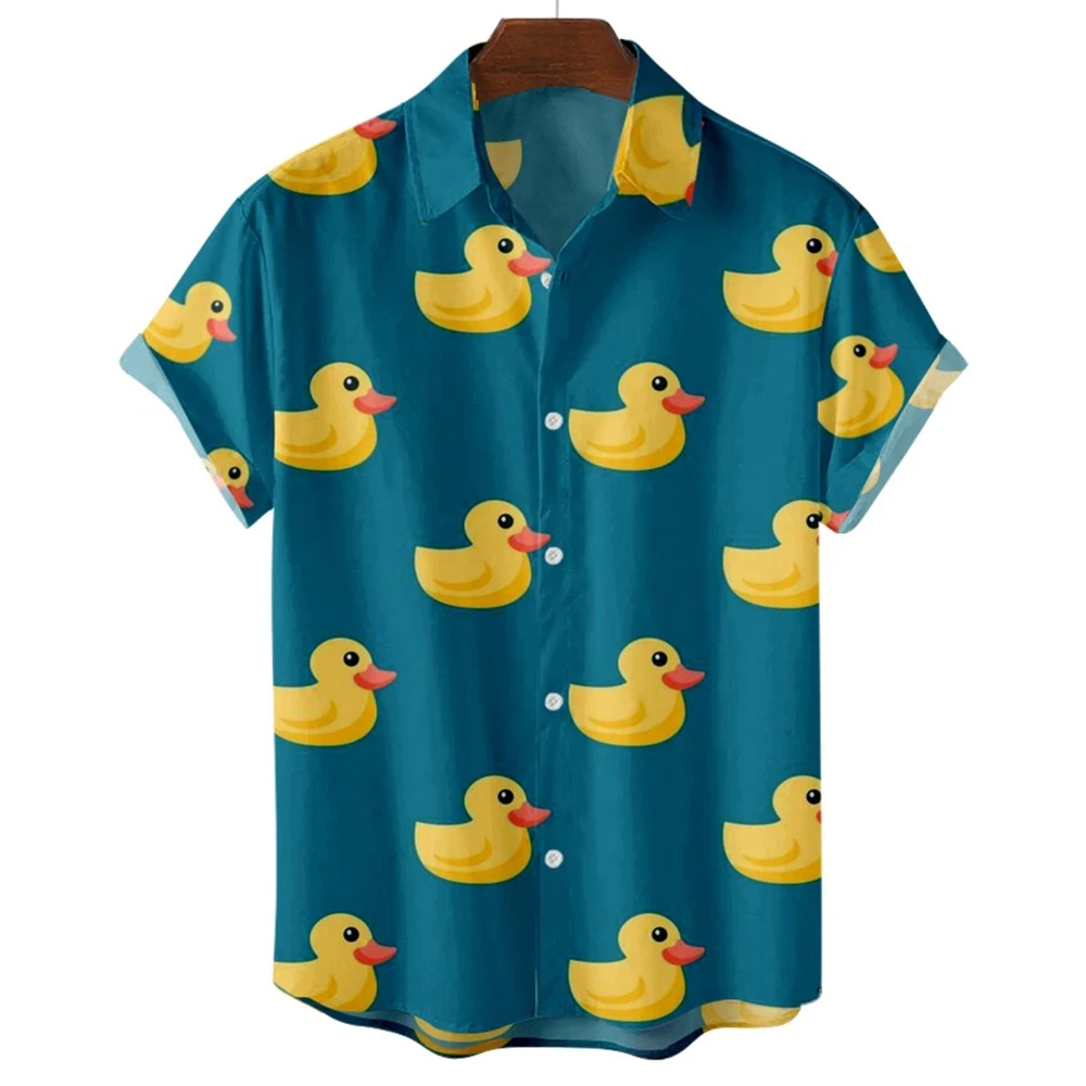 Men's Shirts Cute Duck 3d Prin - Summer Duck Clothing avaliação e preço
