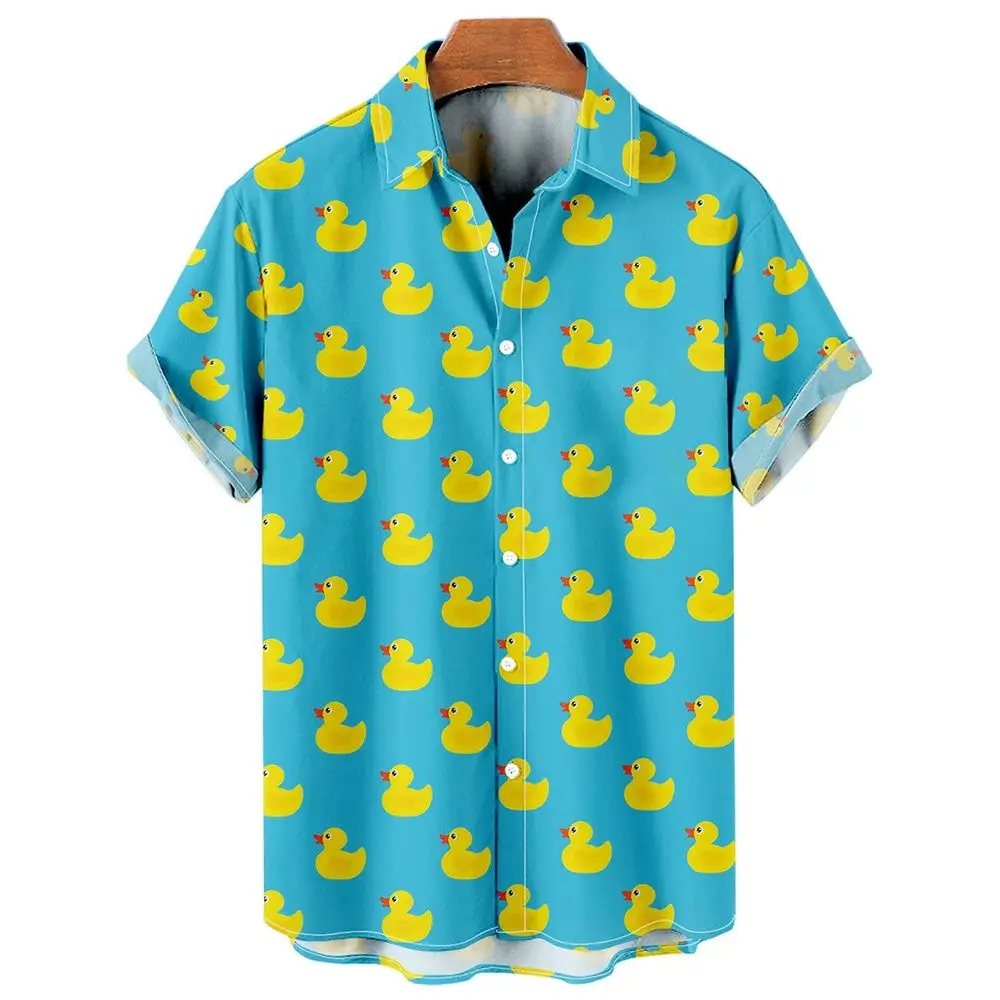 Men's Shirts Cute Duck 3d Prin - Summer Duck Clothing avaliação e preço