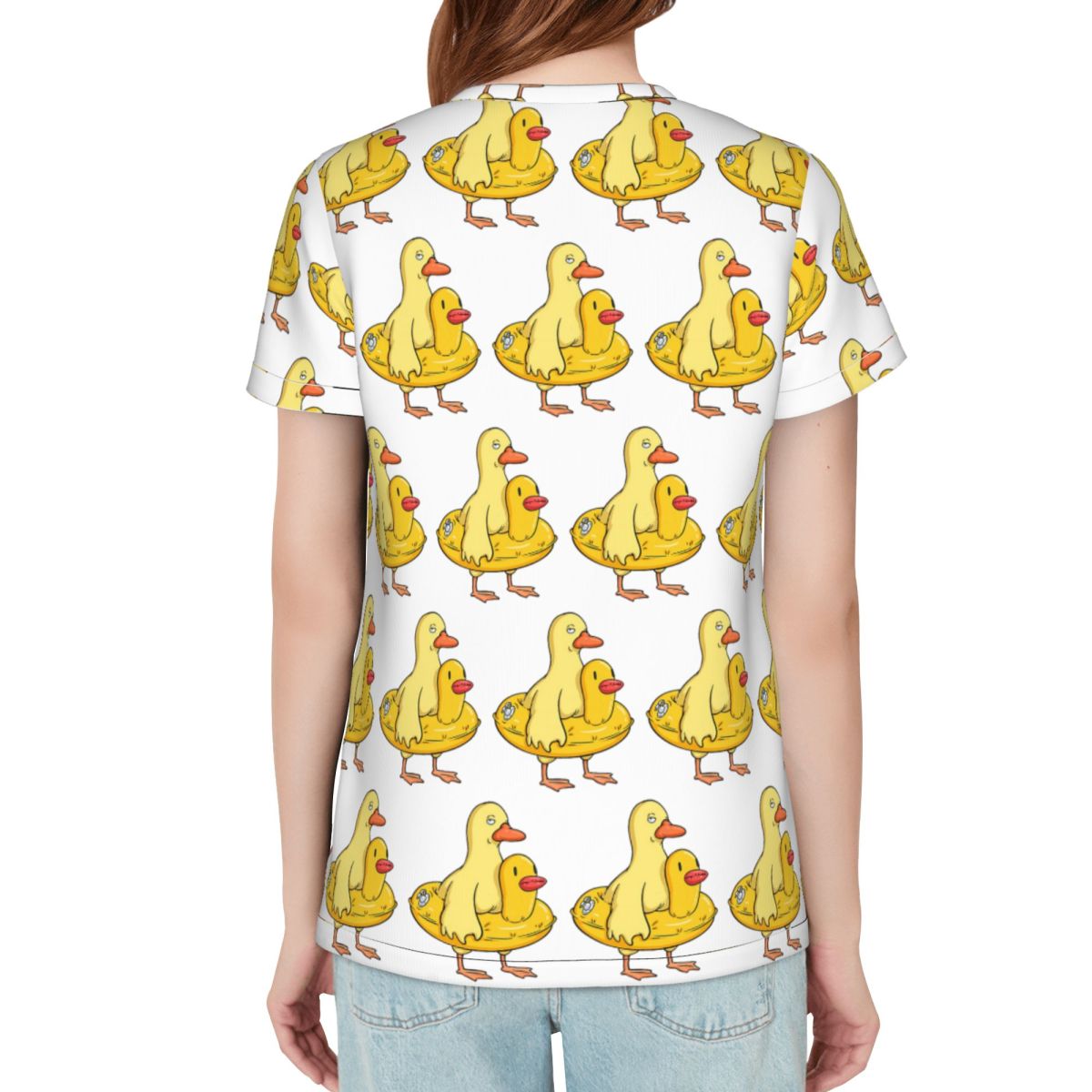 Double Duck T-Shirt Women Shor - Summer Duck Clothing avaliação e preço