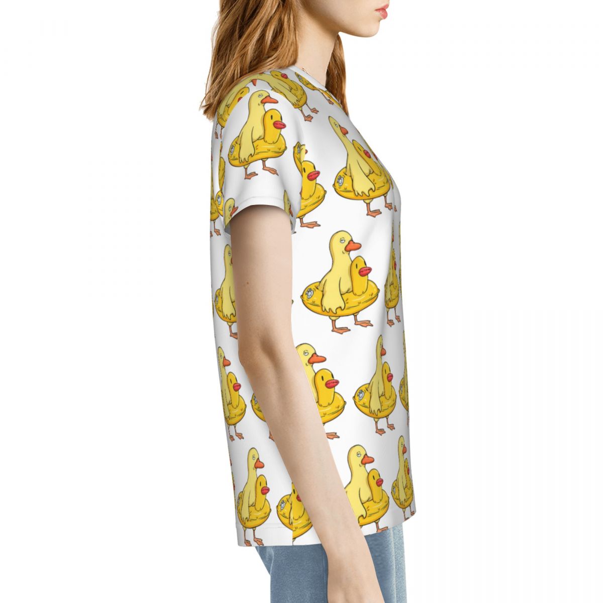Double Duck T-Shirt Women Shor - Summer Duck Clothing avaliação e preço