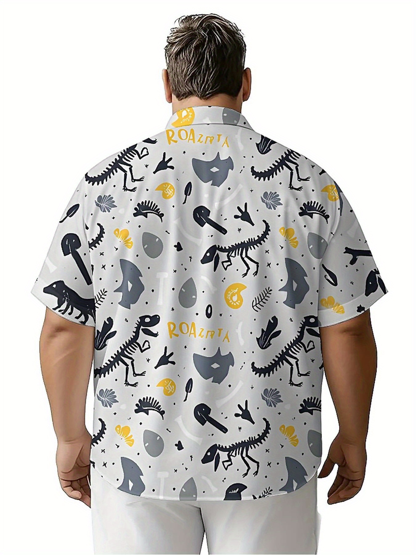 Men's Plus Size Hawaiian Shirt - Summer Clothing Patterns avaliação e preço